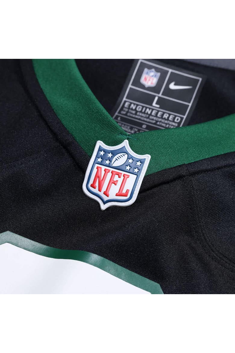 Men's Nike Garrett Wilson Legacy Black New York Jets Alternate Game Jersey, Alternate, color, Black
