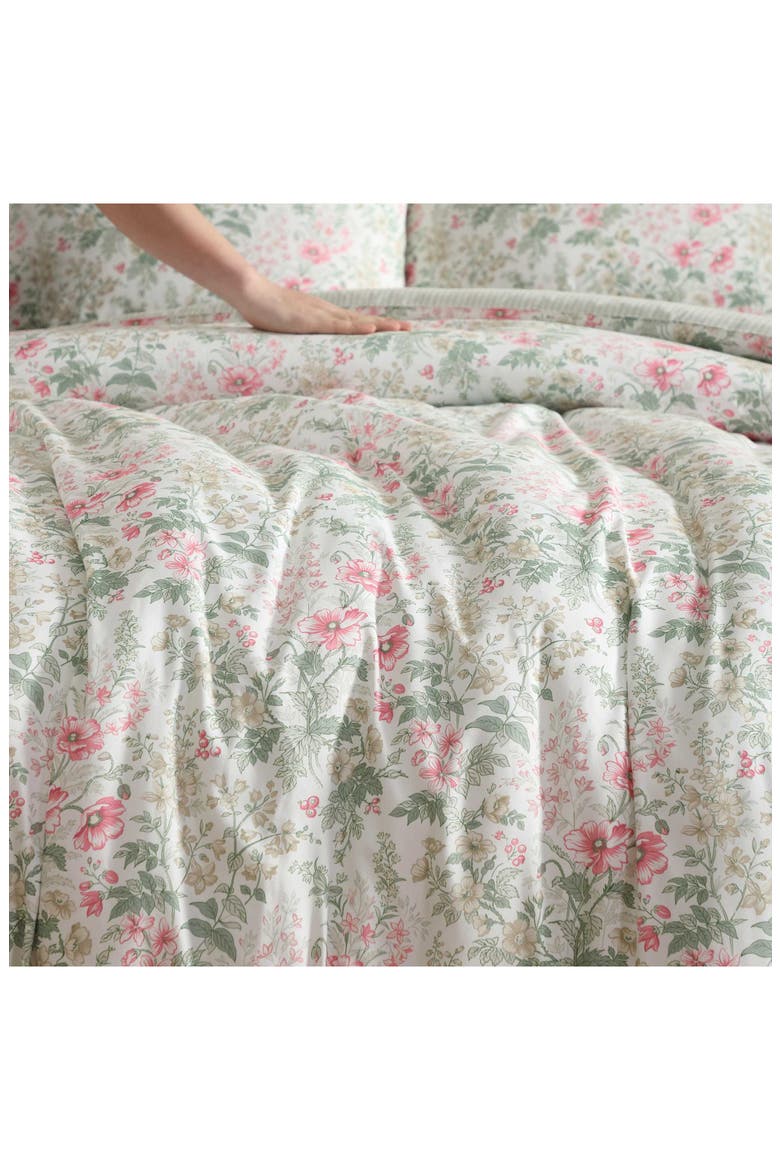 Arden Floral Comforter Set, Alternate, color, LIGHT/ PINK