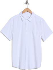 Vintage Summer Short Sleeve Linen Button-Down Shirt