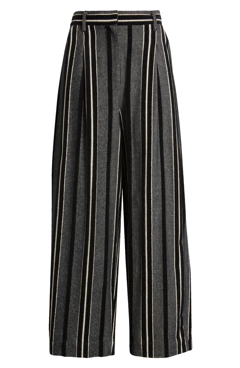 Masai Copenhagen Piedad Stripe Wide Leg Crop Cotton Pants, Alternate, color, 