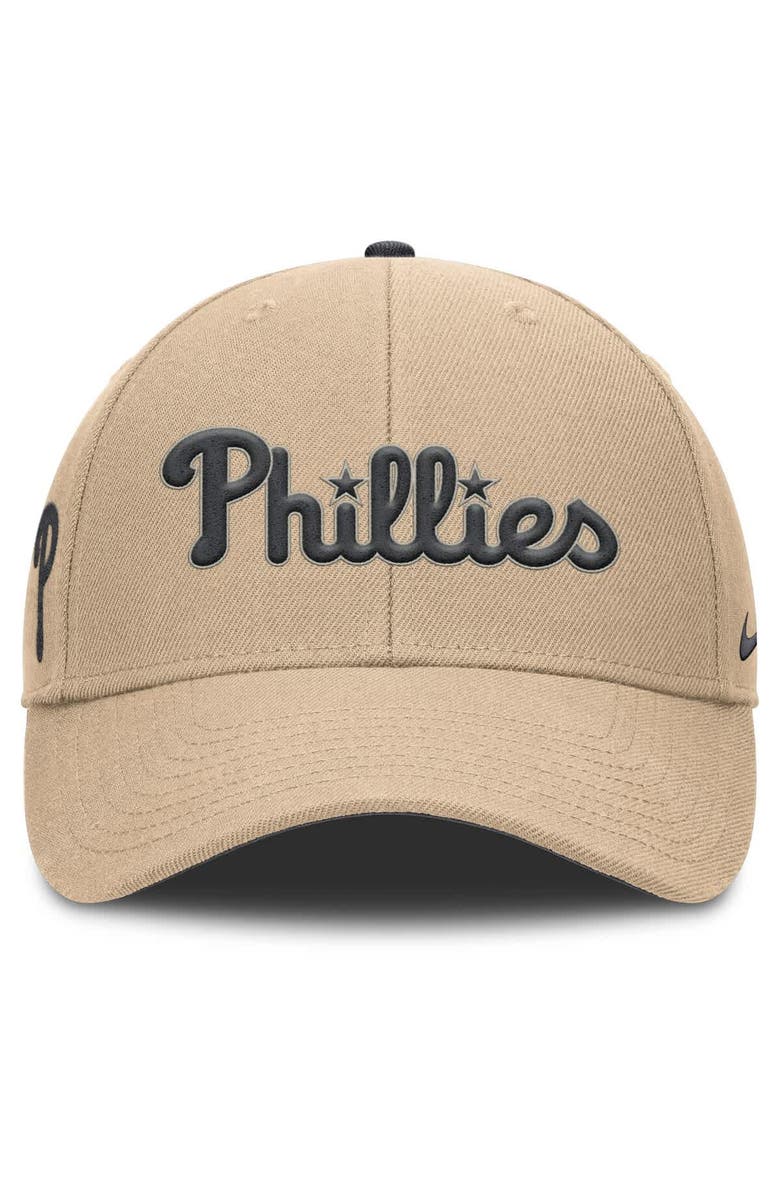 Nike Men's Nike Khaki Philadelphia Phillies Rise Adjustable Hat, Alternate, color, Khaki