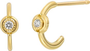 Aviva Diamond Hoop Earrings