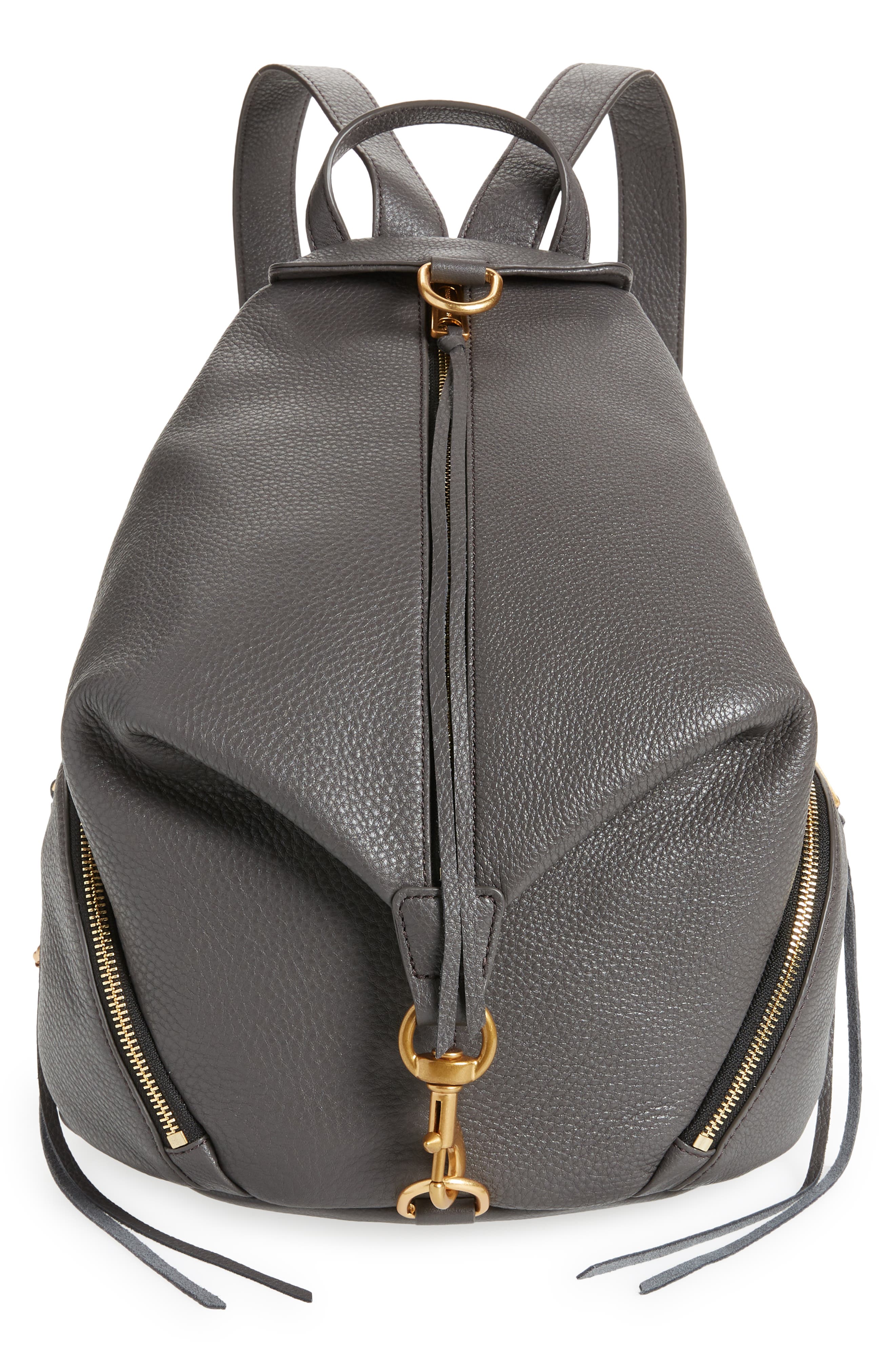 Rebecca Minkoff Julian Leather Backpack, Main, color, 