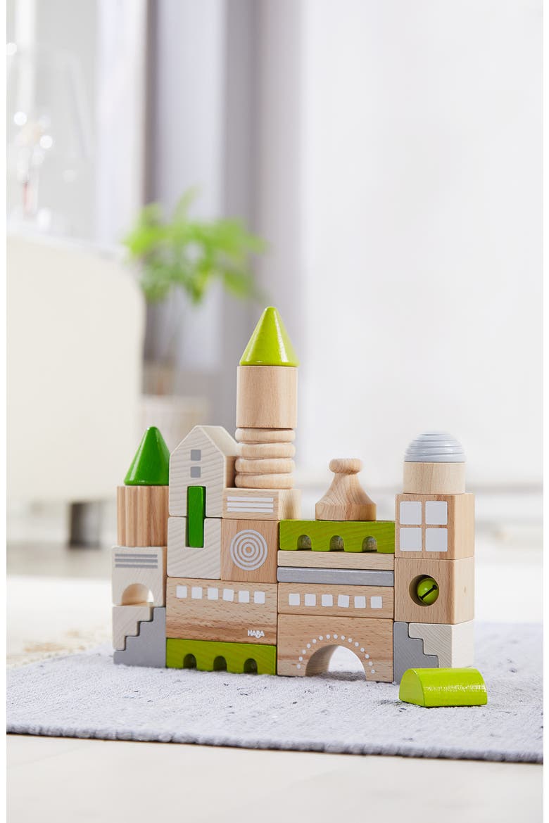 Coburg 28 Piece Wooden Building Blocks, Alternate, color, MULTI