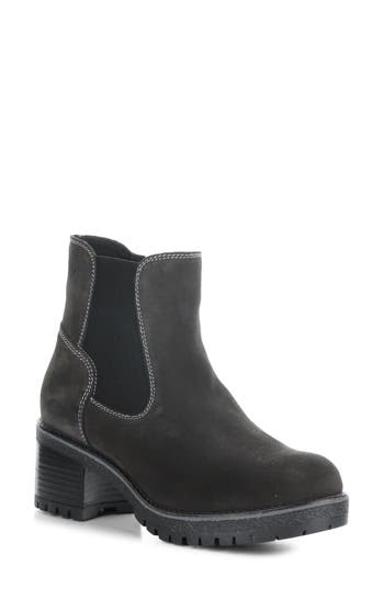 Bos. & Co. Mercy Waterproof Zip Bootie In Gray