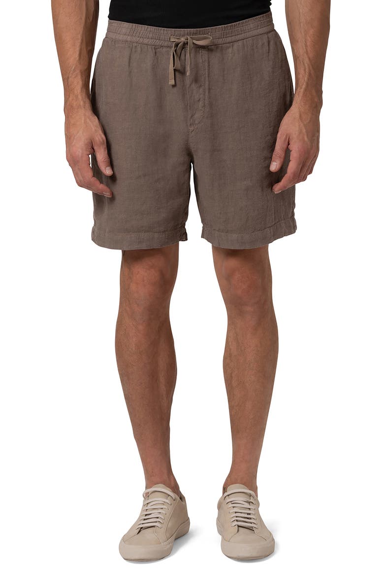 Brindle Linen Drawstring Shorts, Main, color, BRINDLE