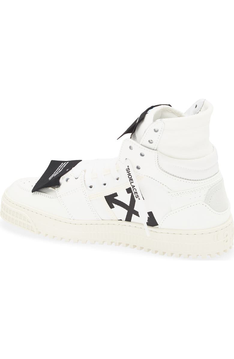 Off-White 3.0 Off Court High Top Sneaker, Alternate, color, White Black