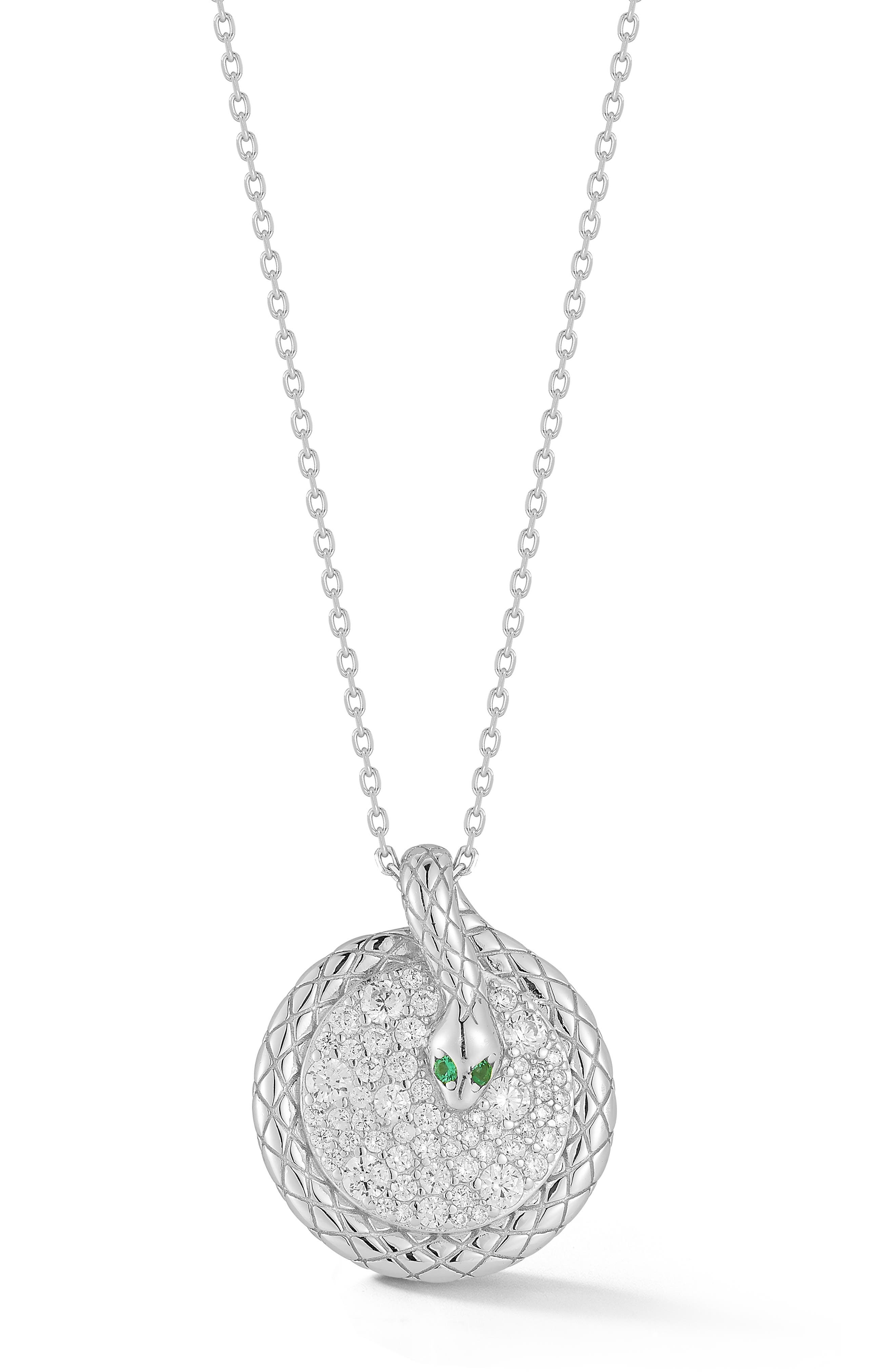 GLAZE JEWELRY Snake Pendant Necklace