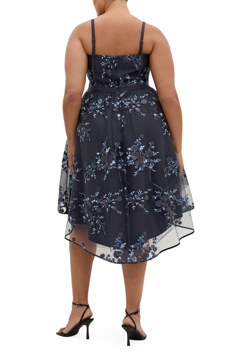 Ambrosia Lace Fit & Flare Dress, Alternate, color, NAVY