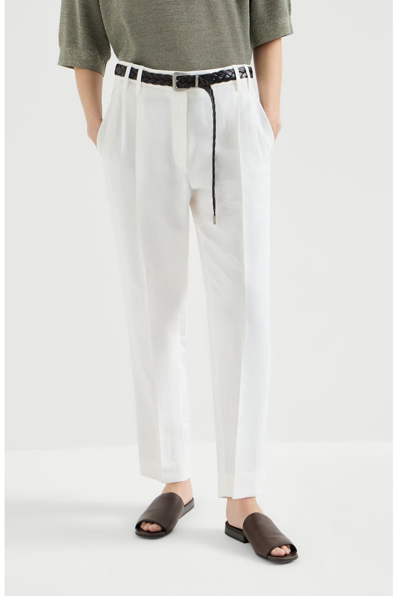 Slouchy trousers, Main, color, White
