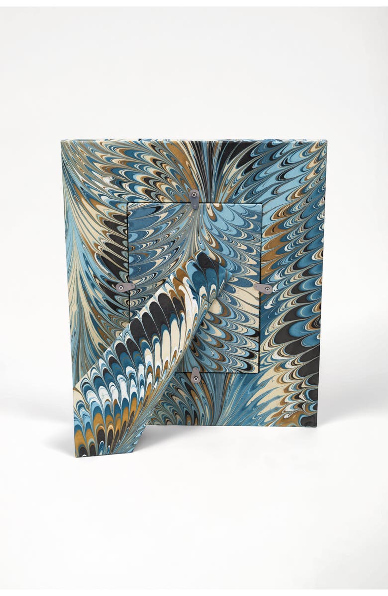 Inner Child Hand-Marbled Large Wall Picture Frame - 5x7, Alternate, color, Nila Feathers