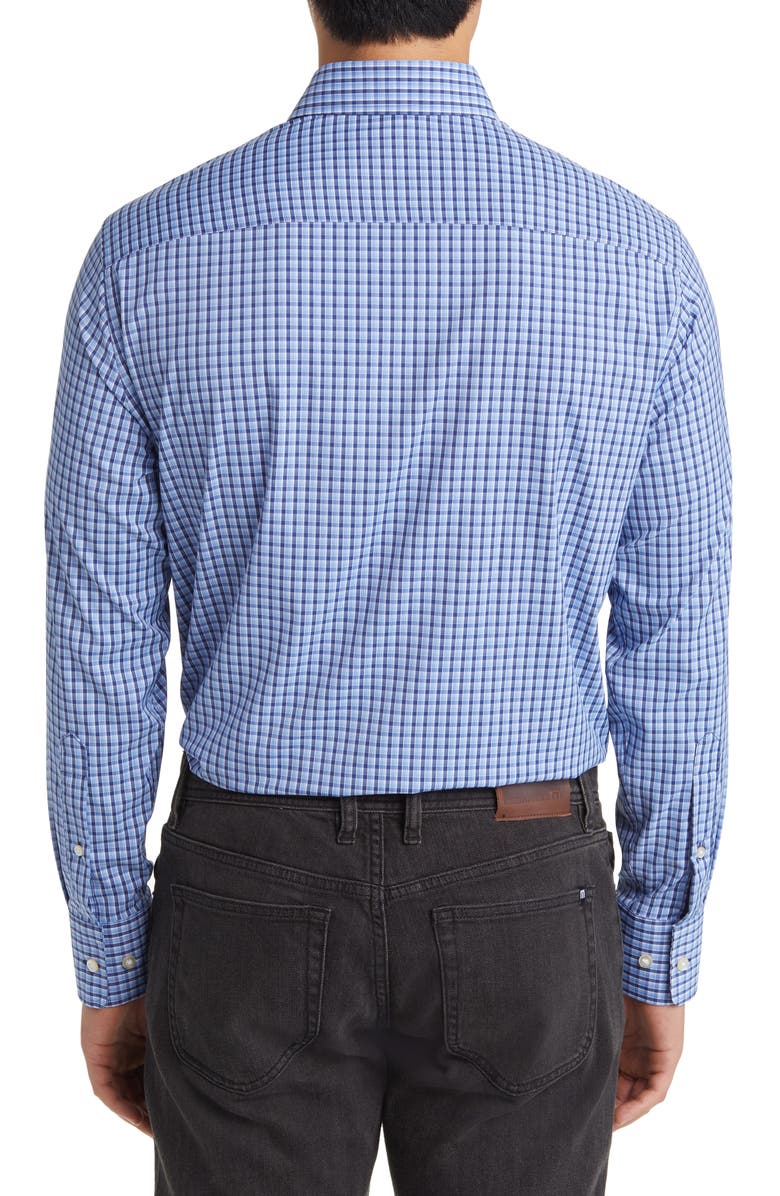 Peter Millar Ashbury Classic Fit Tattersall Plaid Performance Button-Down Shirt, Alternate, color, 