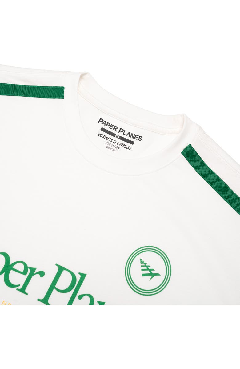 PAPER PLANES Soccer Stripe Cotton Graphic T-Shirt, Alternate, color, White
