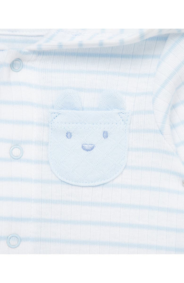 Little Me Playful Organic Cotton Cardigan & Pants Set, Alternate, color, Blue