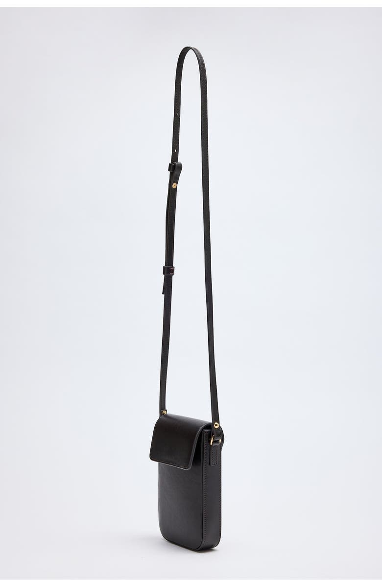 Forever & Always Shoes Ales Bassepi Leather Mini Crossbody Bag, Alternate, color, Dark Brown