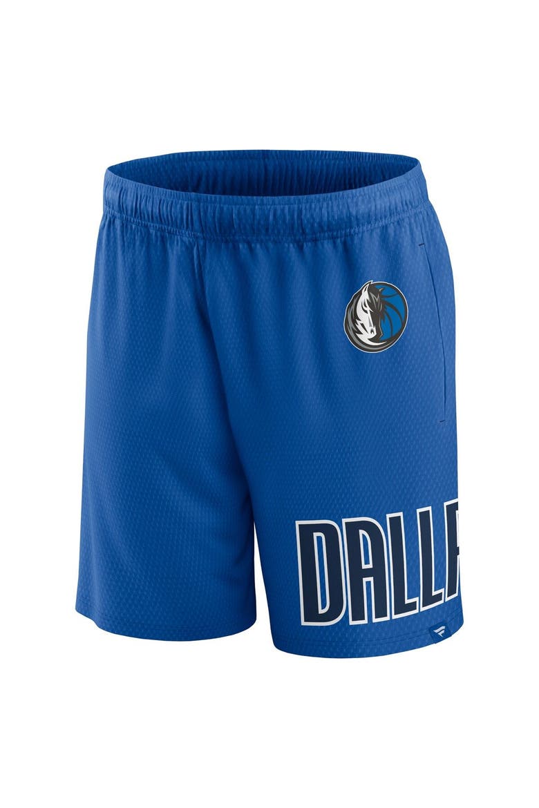 Men's Fanatics Branded Royal Dallas Mavericks Free Throw Mesh Shorts, Alternate, color, Royal