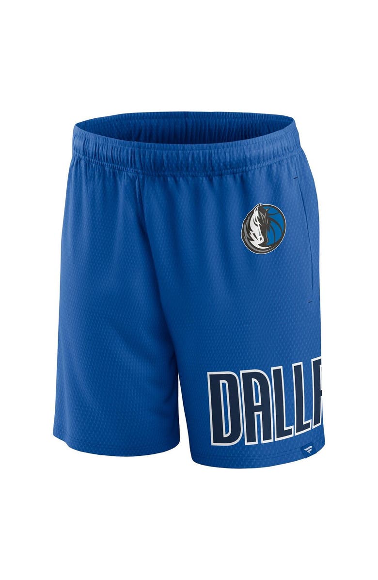 FANATICS Men's Fanatics Branded Royal Dallas Mavericks Free Throw Mesh Shorts, Alternate, color, Royal