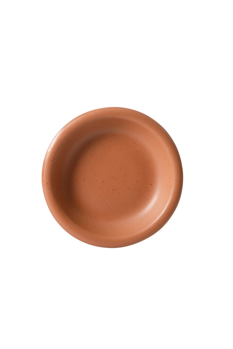 Corsica Clay 12 Piece Stoneware Reactive Glaze Dinnerware Set, Alternate, color, Burnt Apricot Terracotta