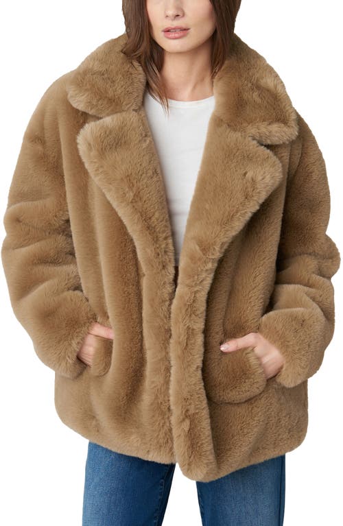 Blanknyc Faux Fur Coat In Brown