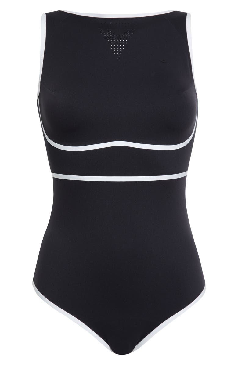 Rip Curl Mirage Fusion High Neck One-Piece Swimsuit, Main, color, Black