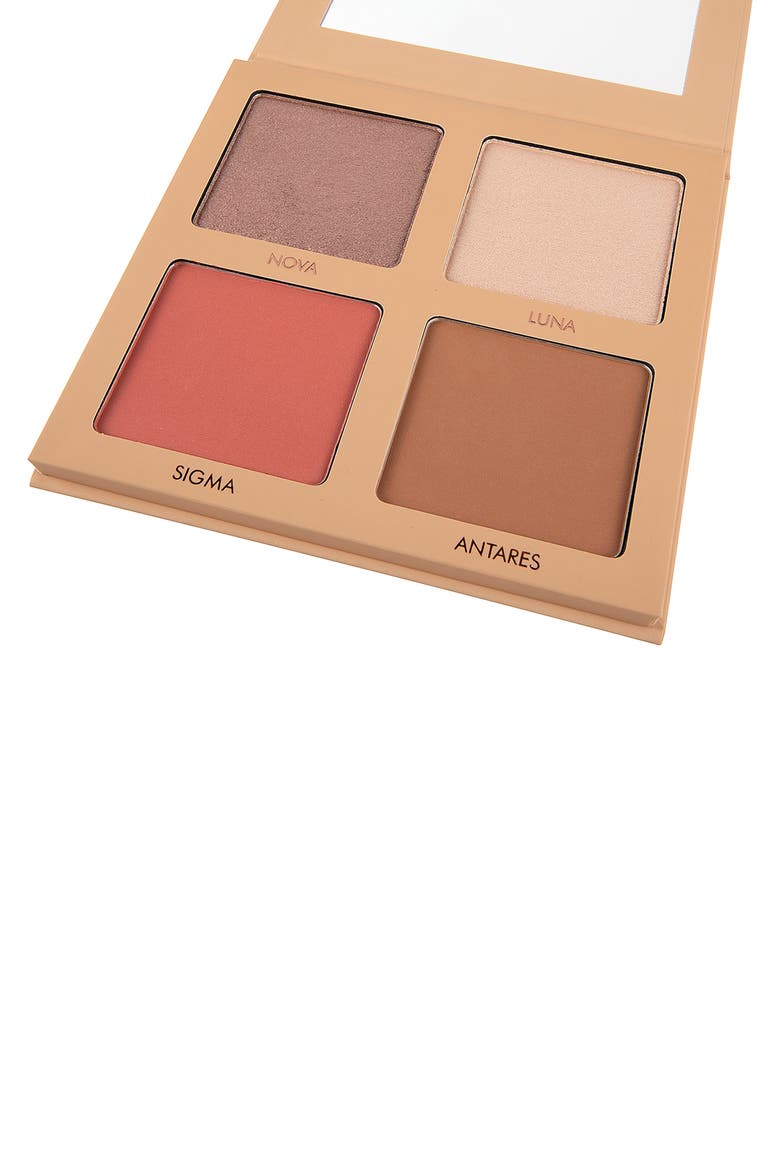 Stardust Glow Face Palette, Alternate, color, MEDIUM TO DARK