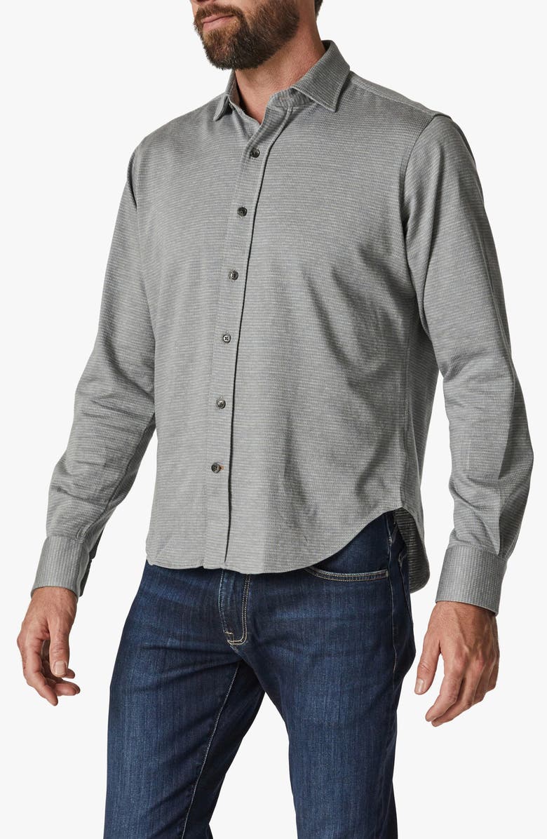 34 Heritage Structured Micropattern Button-Up Shirt, Alternate, color, 
