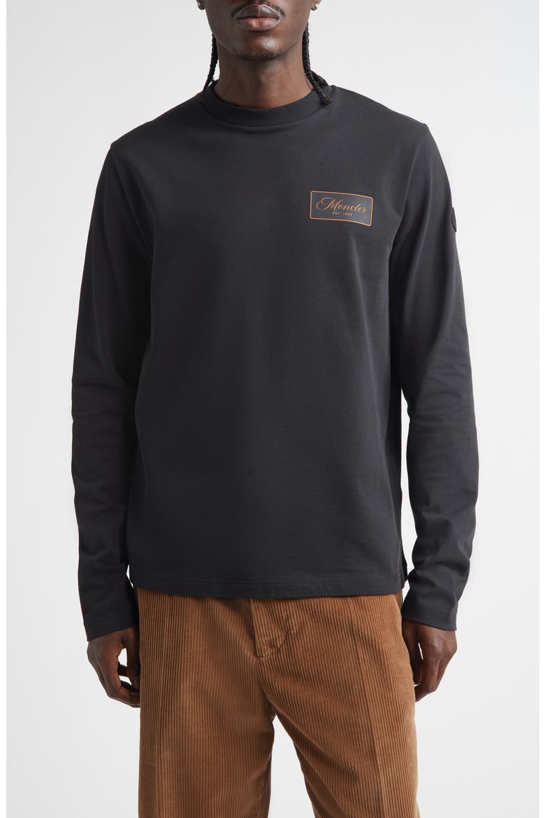 Cartoons Logo Long Sleeve Graphic T-Shirt, Main, color, SMOKY BLACK