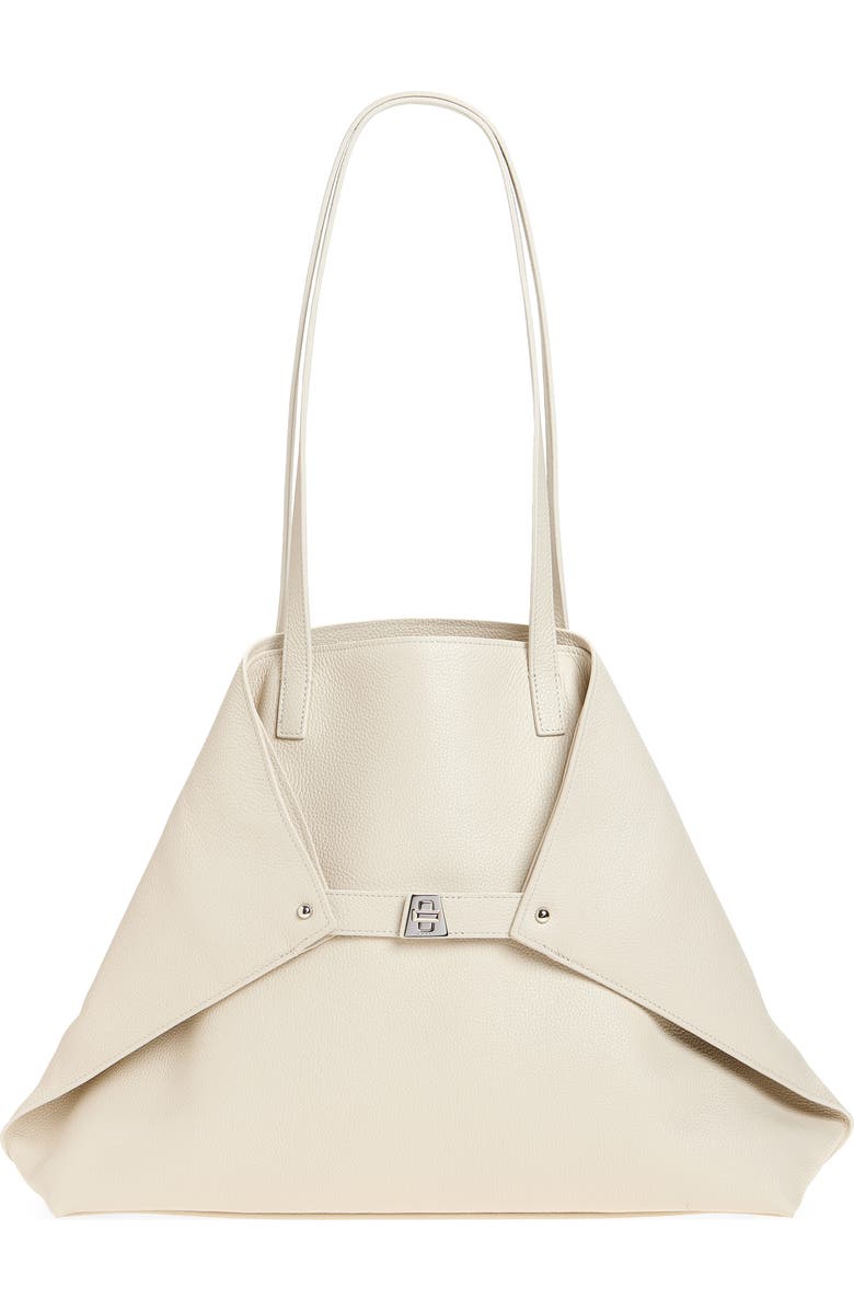 Akris Medium AI Calfskin Leather Tote, Main, color,