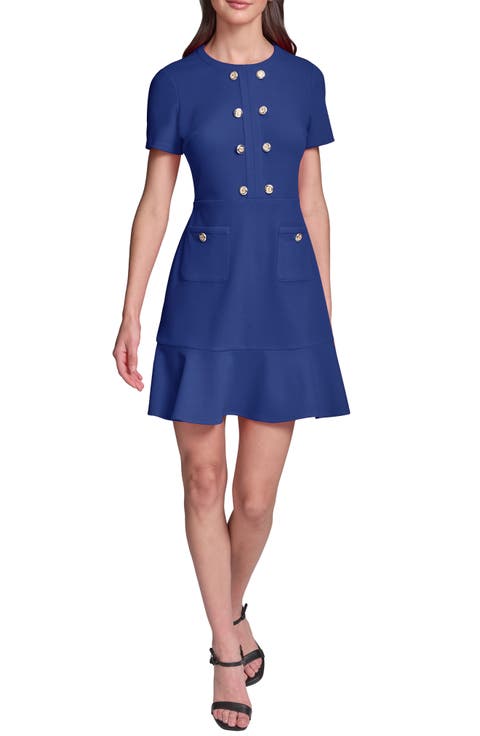 Scuba Crepe A-Line Dress