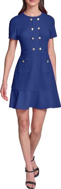 KARL LAGERFELD Scuba Crepe A-Line Dress