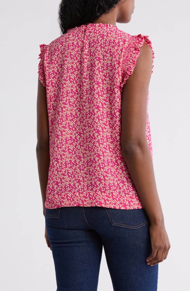 DR2 by Daniel Rainn Smocked Sleeveless Top, Alternate, color, M741 Fuchsia