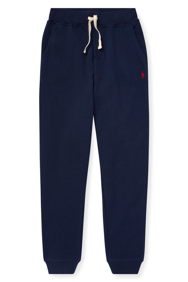 Fleece Joggers, Main, color, NAVY