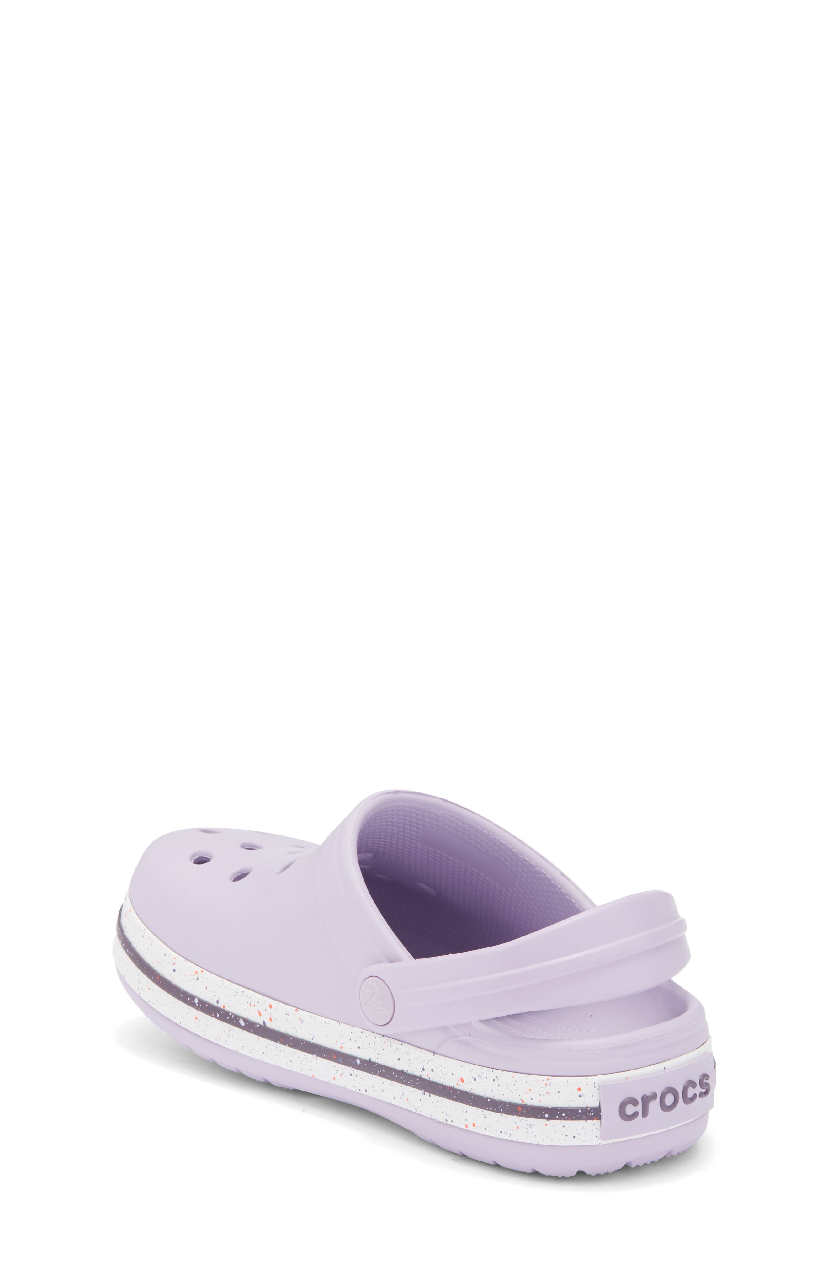 CROCS Kids' Crocband Speckled Band Clog, Alternate, color, Lavender
