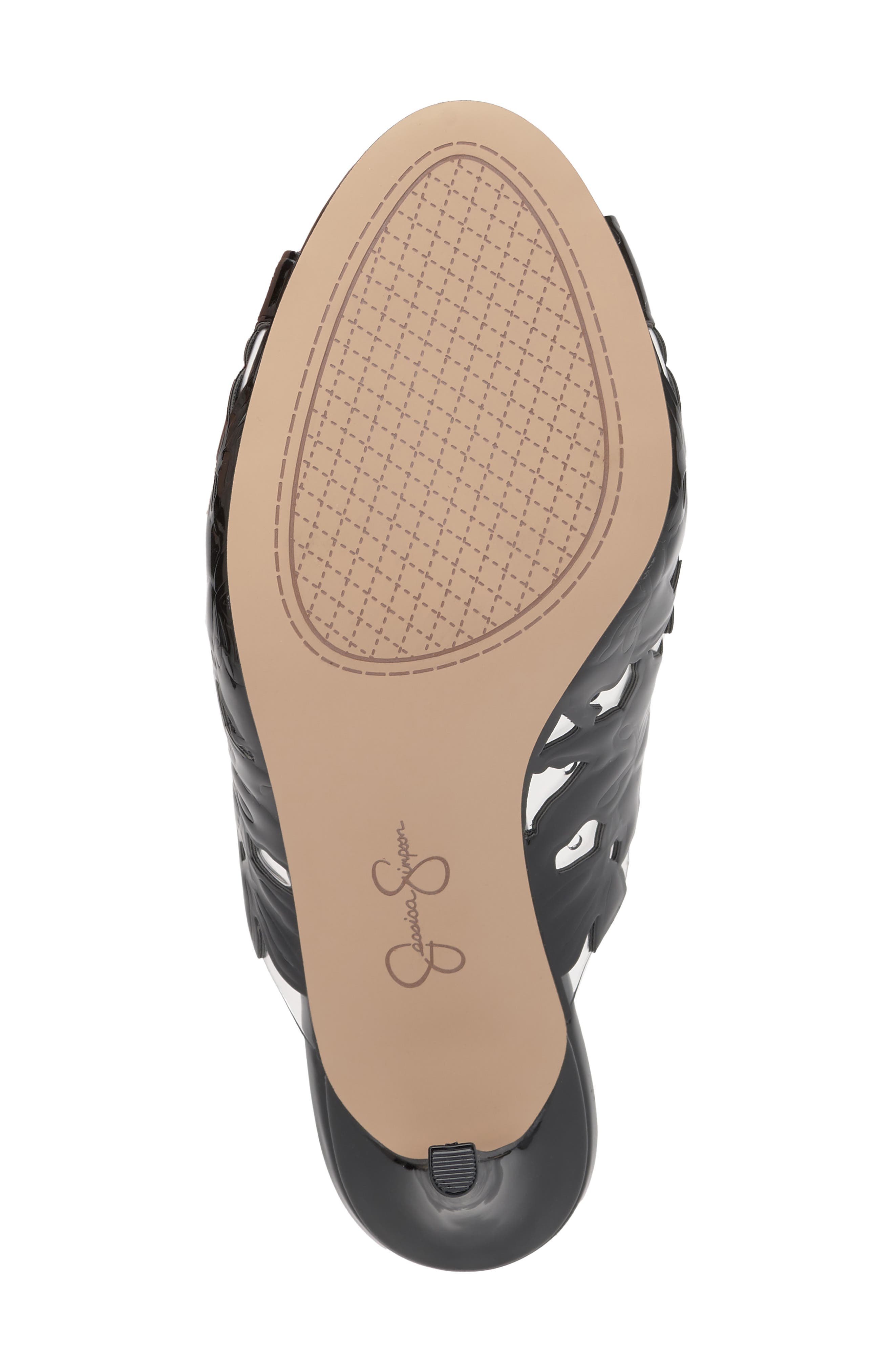 Jessica Simpson Justera Slide Sandal, Alternate, color, Black Patent