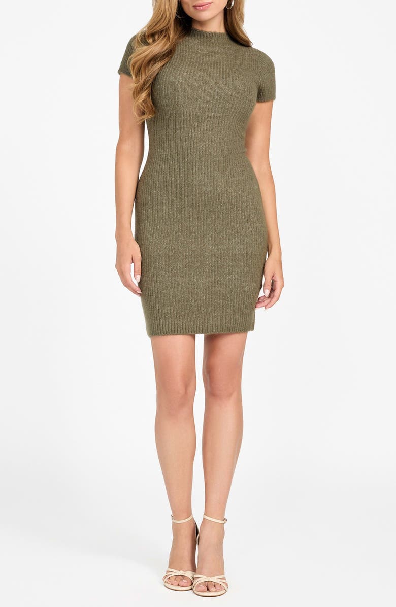GUESS Toki Rib Sweater Dress, Main, color, 