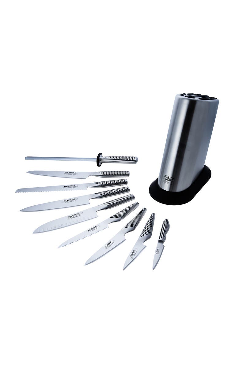 GLOBAL 10 Piece Classic Knife Block Set, Main, color, 