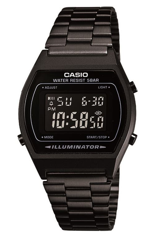 Casio Vintage Black Digital Bracelet Watch, 38.9mm X 35mm