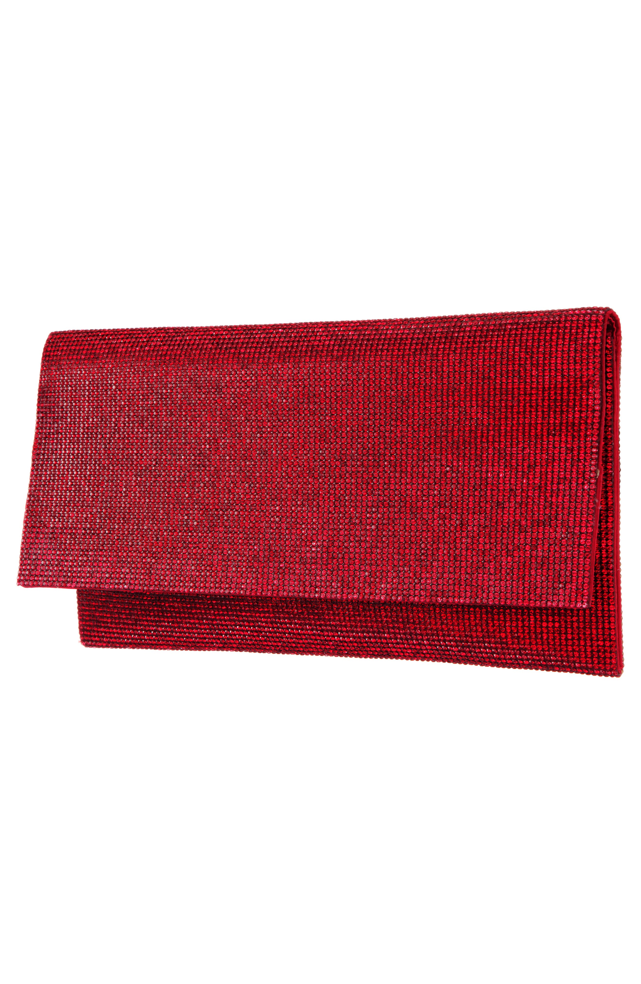 Crystal Clutch, Alternate, color, SIAM RED