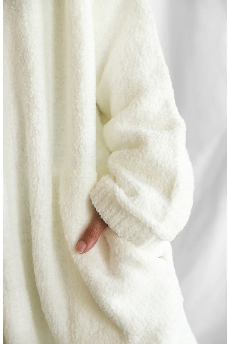 Snug Blanket Hoodie, Alternate, color, OFF WHITE