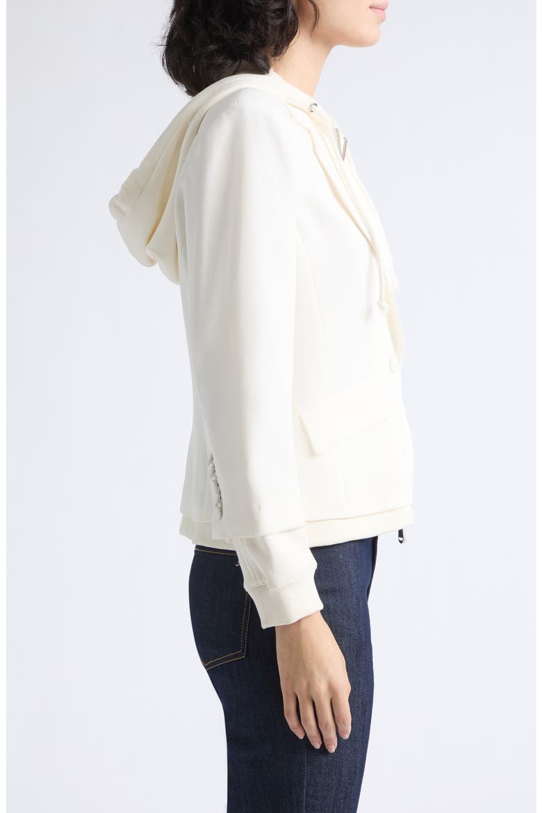 Le Petite Khloe Zip-Up Hoodie Blazer, Alternate, color, IVORY/ IVORY