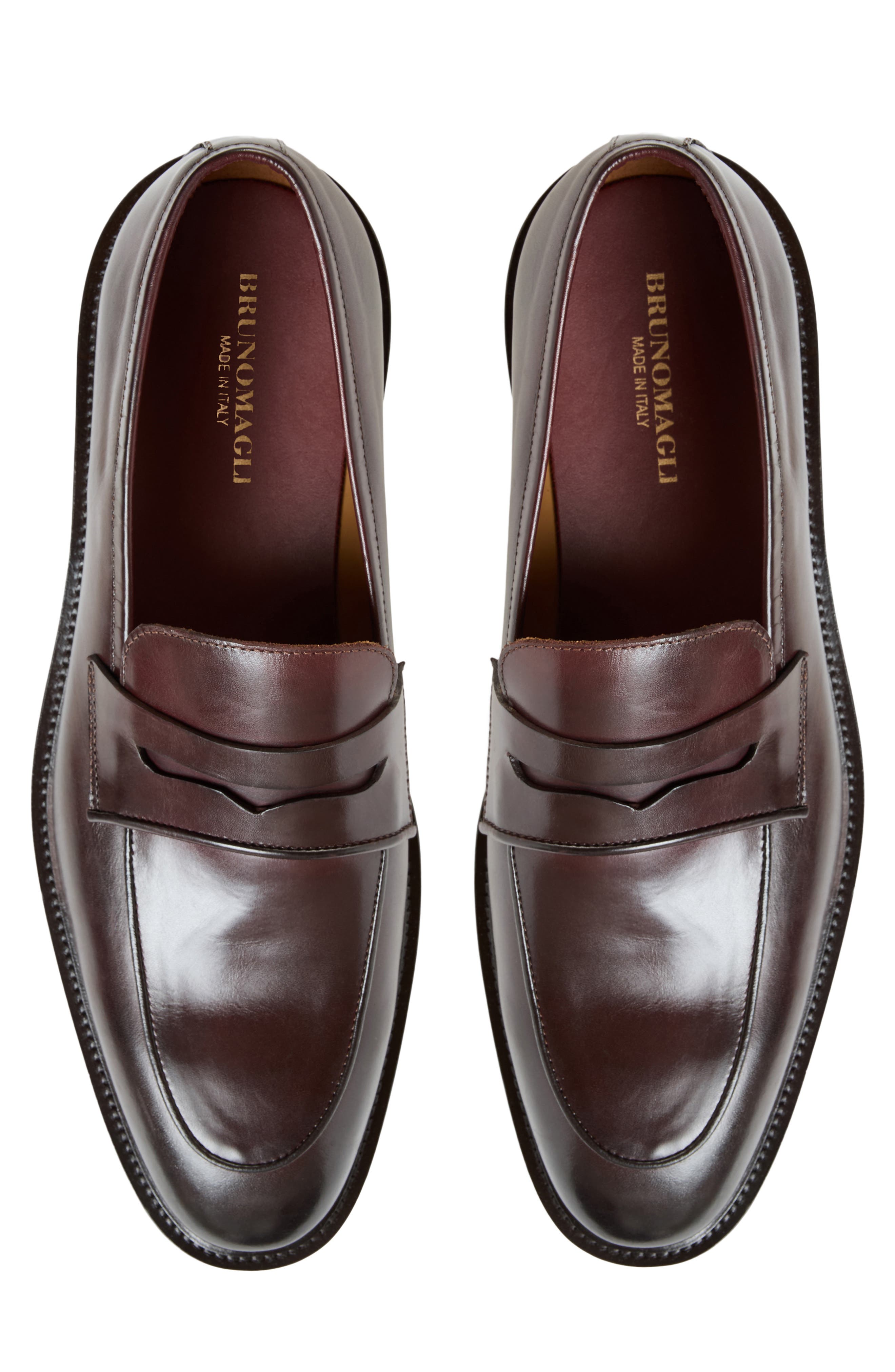 Volano Penny Loafer, Alternate, color, BORDEAUX LEATHER