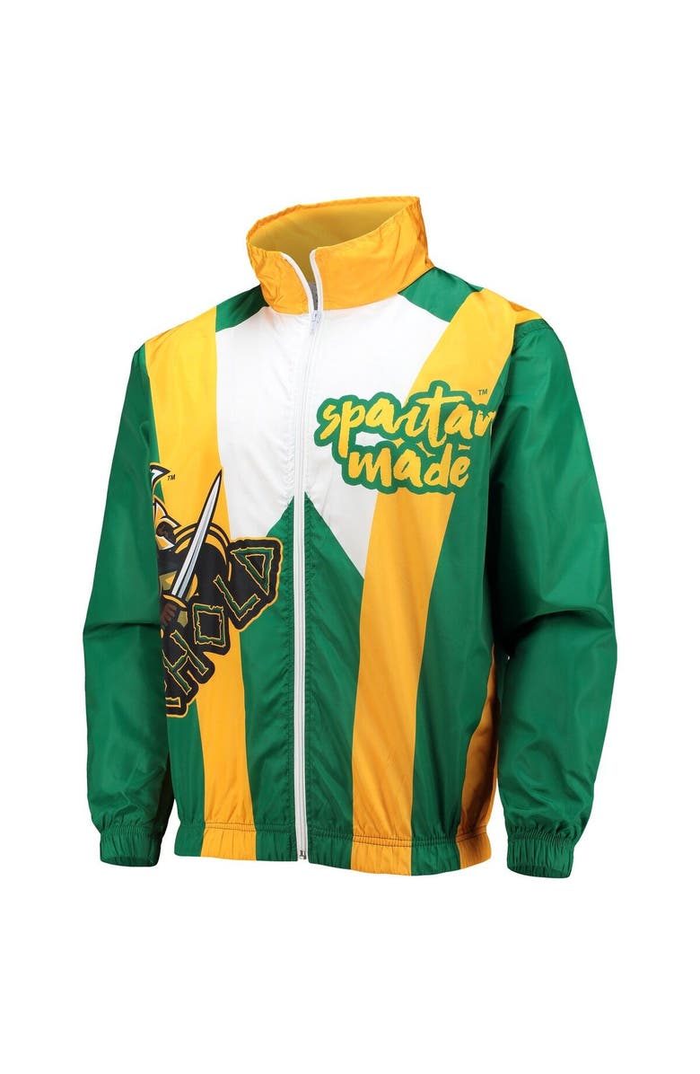 TONES OF MELANIN Men's Tones of Melanin Green Norfolk State Spartans Anorak Full-Zip Jacket, Alternate, color, 