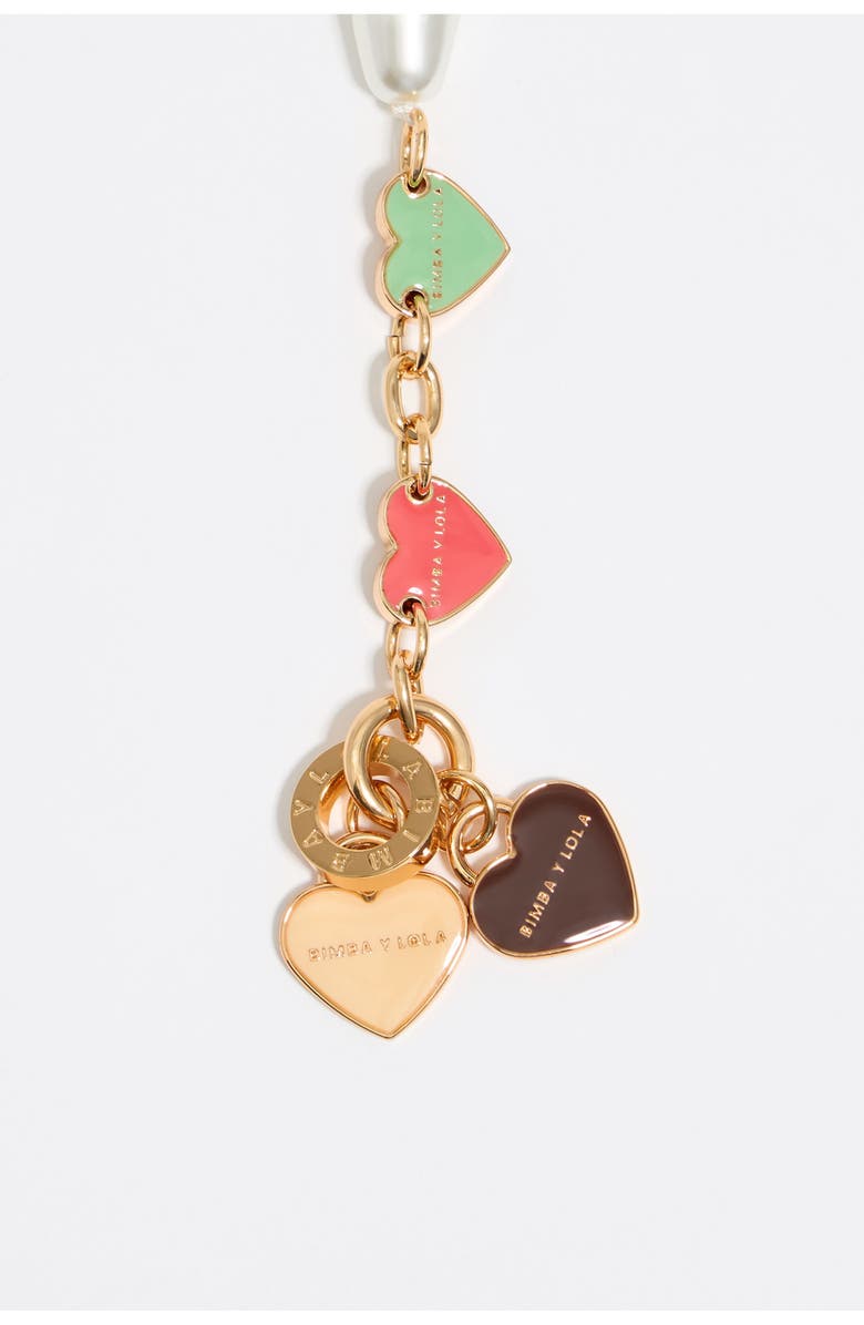 Bimba y Lola Chain Heart Logos Bracelet, Alternate, color, Gold