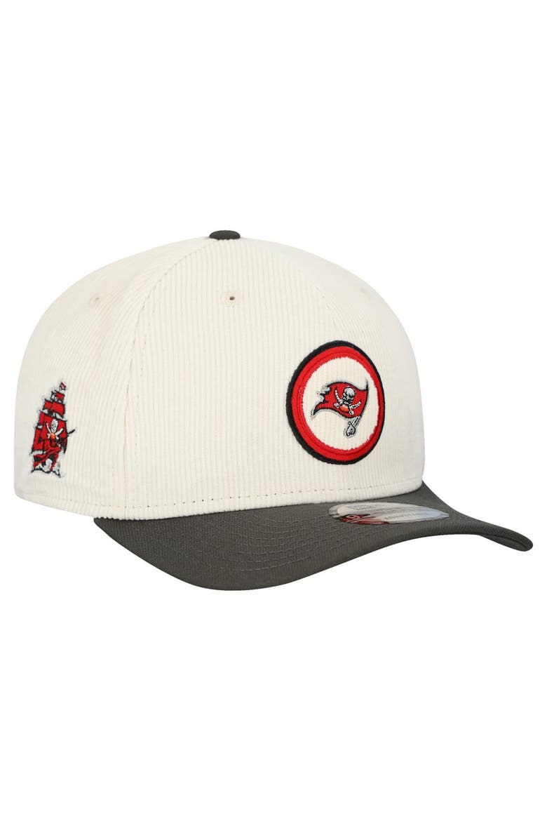 Men's New Era  Stone Tampa Bay Buccaneers  Loyal Corduroy 9SEVENTY Adjustable Hat, Main, color, Stone