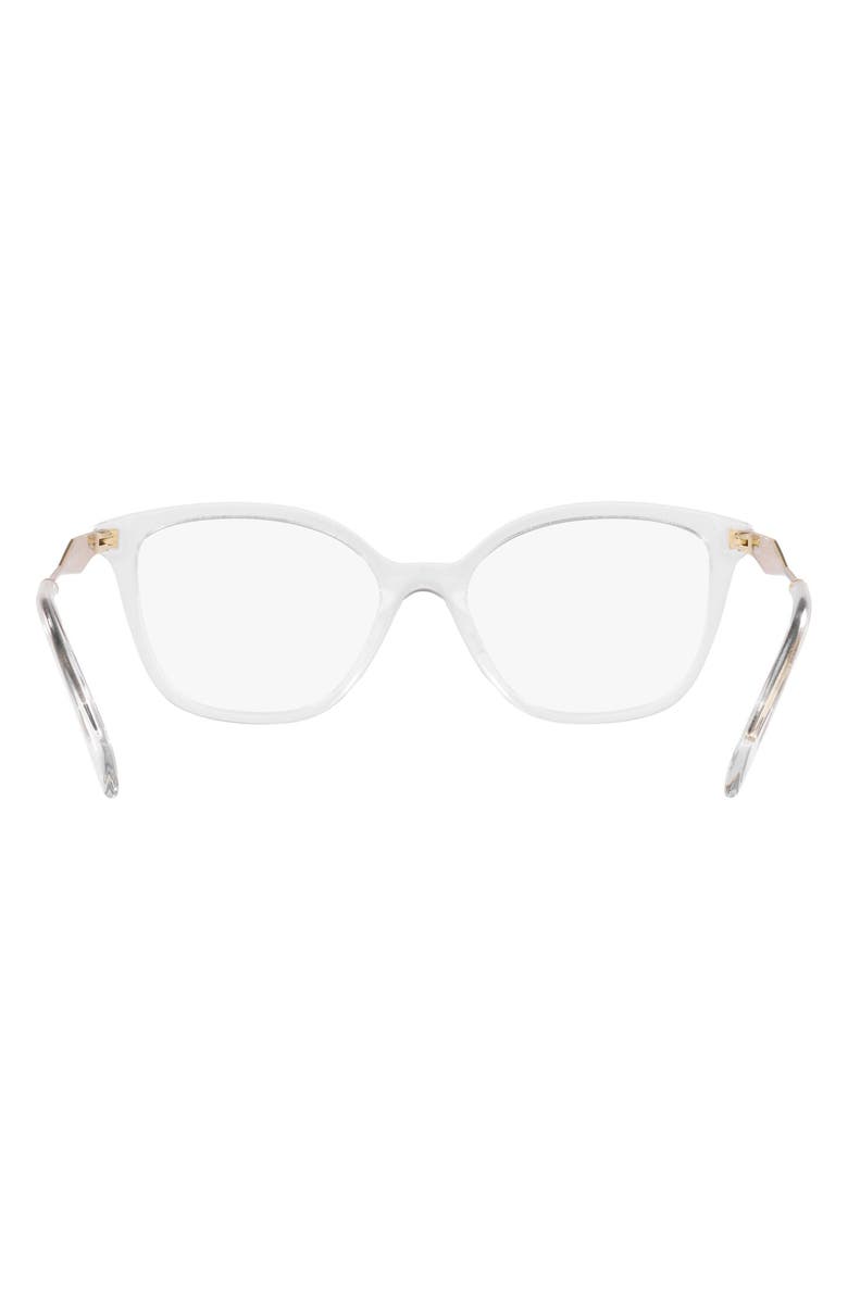 Prada 56mm Butterfly Optical Glasses, Alternate, color, Crystal