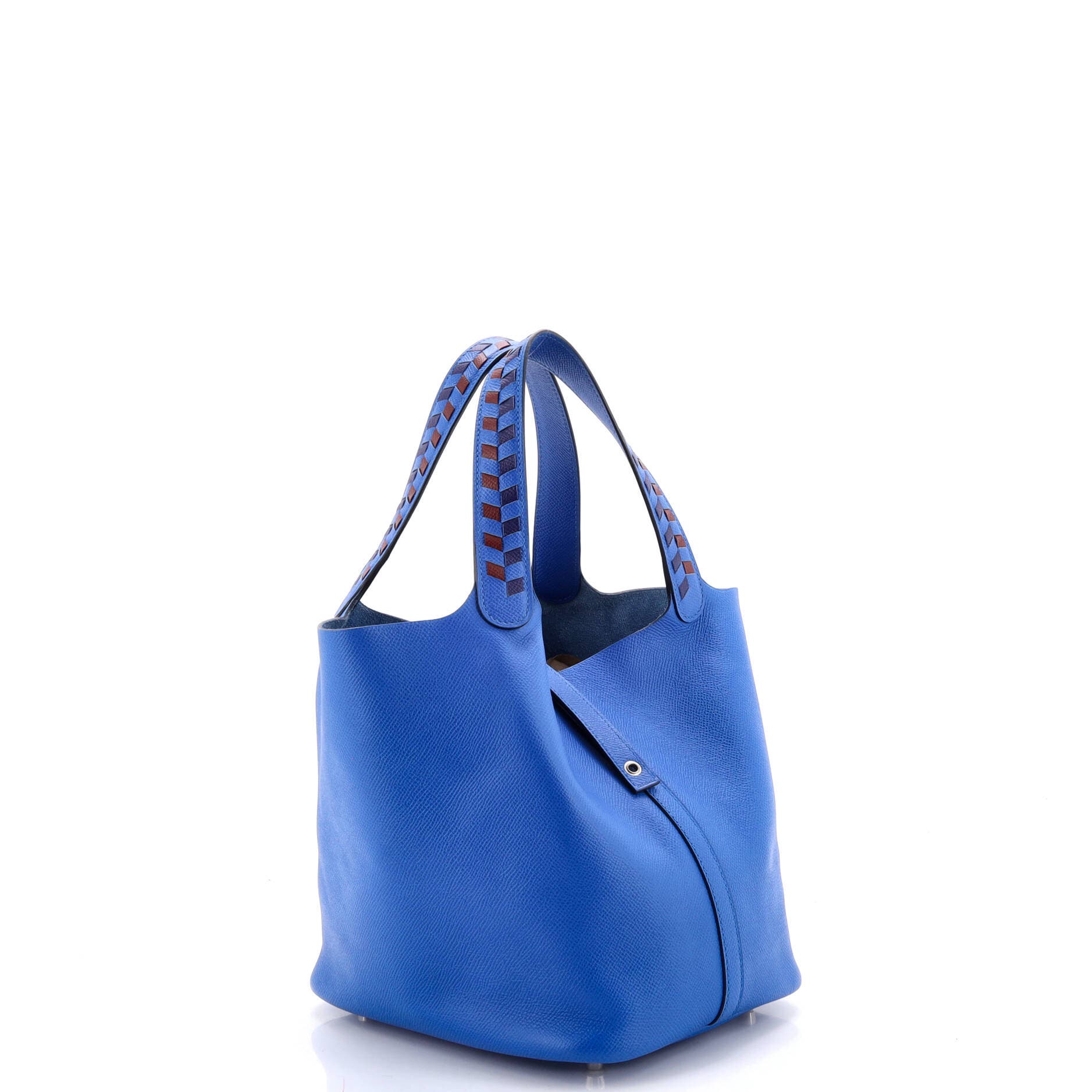 Picotin Lock Bag Tressage Epsom MM, Alternate, color, Blue