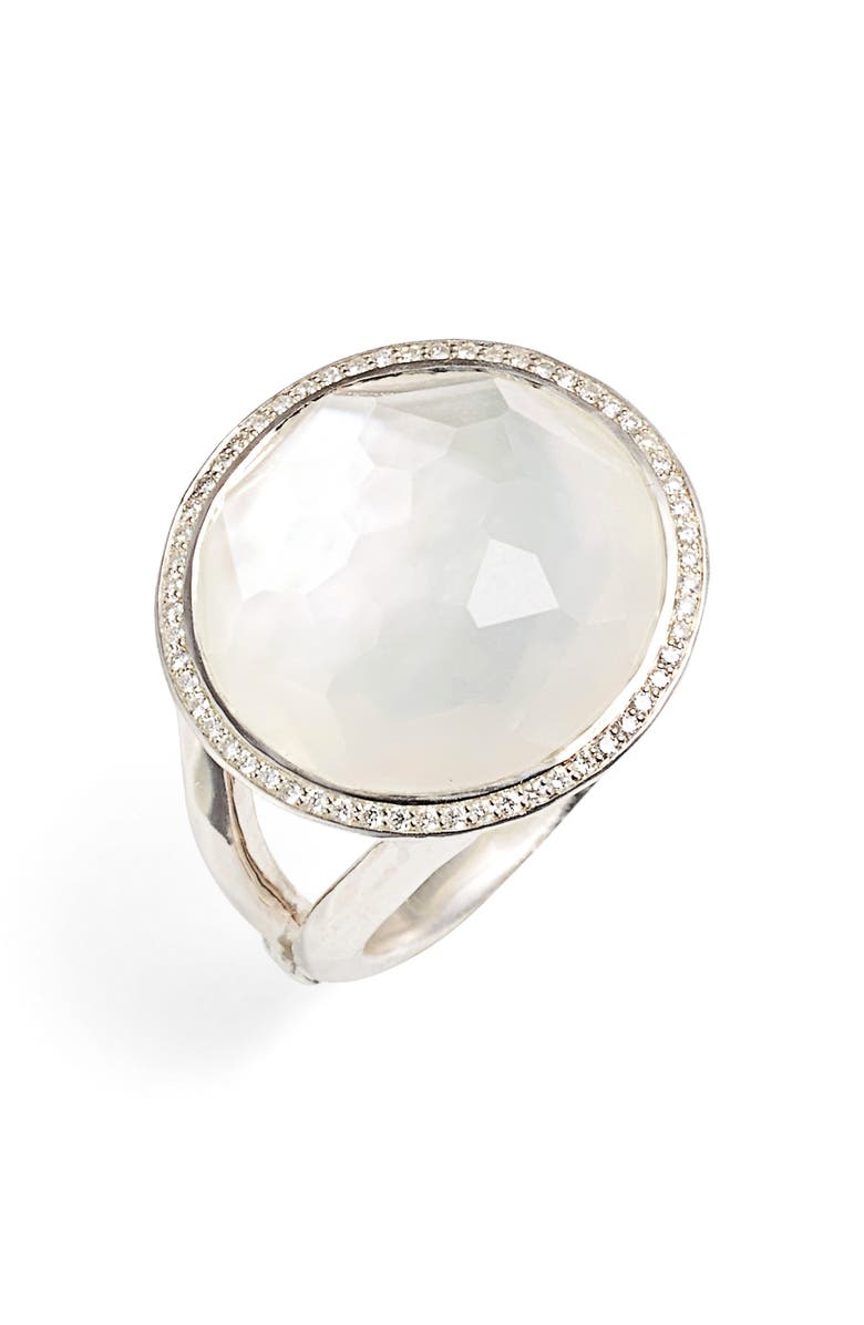 Ippolita Stella - Lollipop Cocktail Ring, Main, color, Silver/ Mother Of Pearl