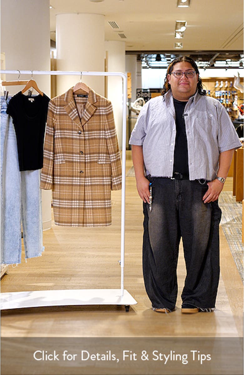 Longline Wool Blend Coat, sales video thumbnail