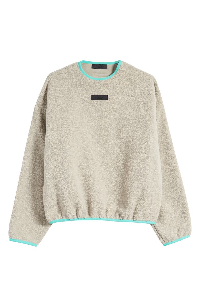 Fear of God Essentials Crewneck High Pile Fleece Sweatshirt, Main, color, 