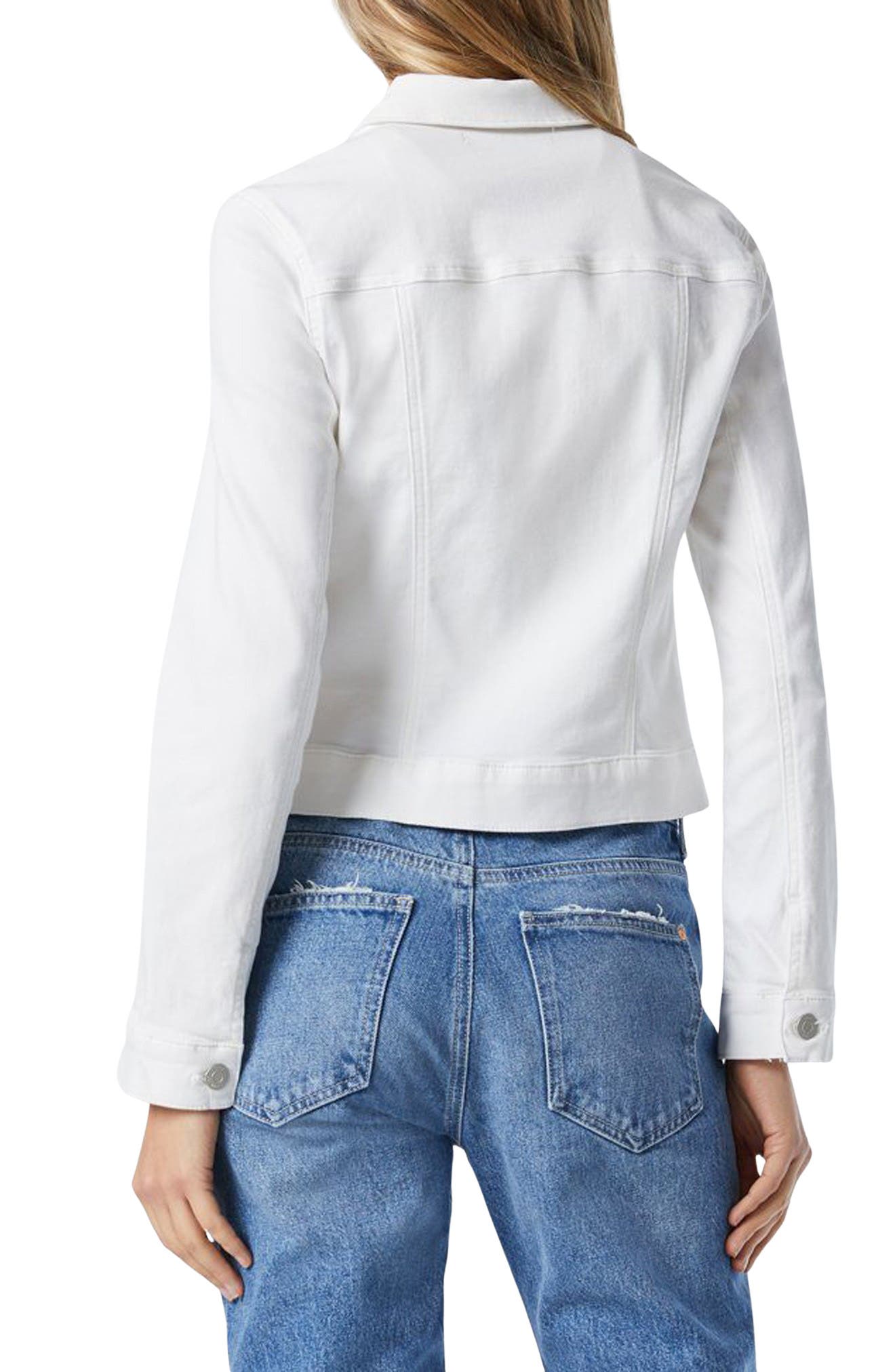 Samantha Crop Denim Trucker Jacket - image 2